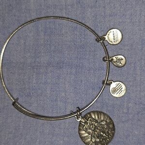 Alex and Ani Hand of Fatima Silver Tone Charm Bracelet